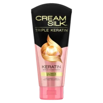 Cream Silk Triple Keratin Ultimate Straight Serum Conditioner