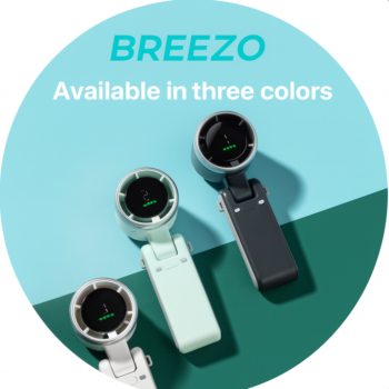 Breezo 2025 Handheld Turbo Fan – Powerful & Portable